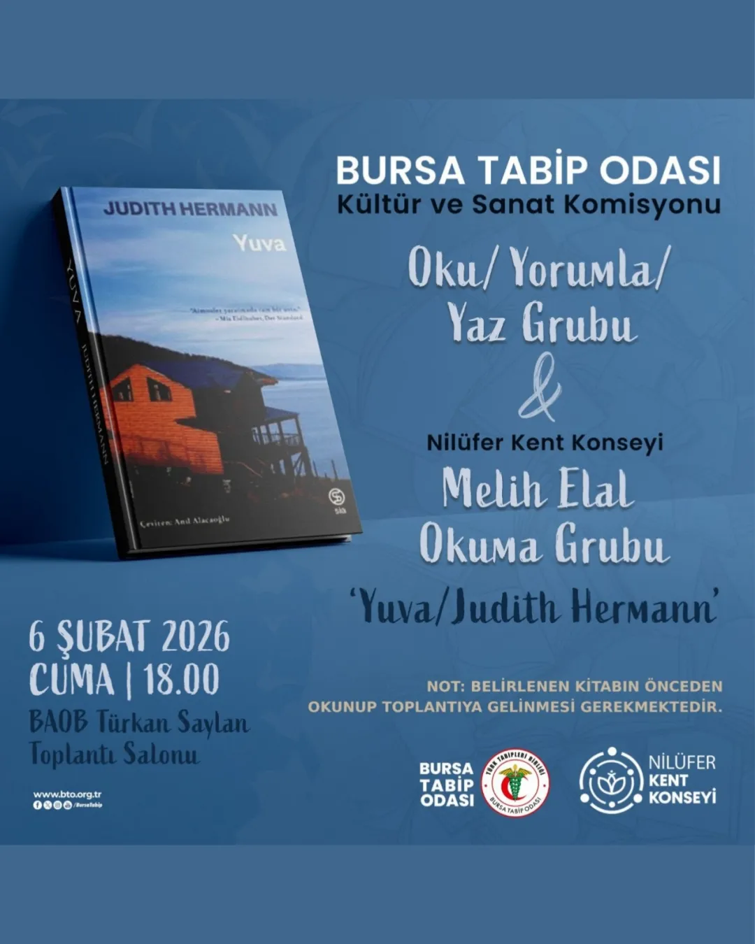 Bursa Tabip Odası ile Kitap Değerlendirmesi