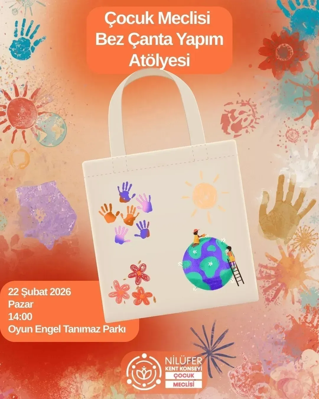 Çocuk Meclisi Bez Çanta Yapım Atölyesi