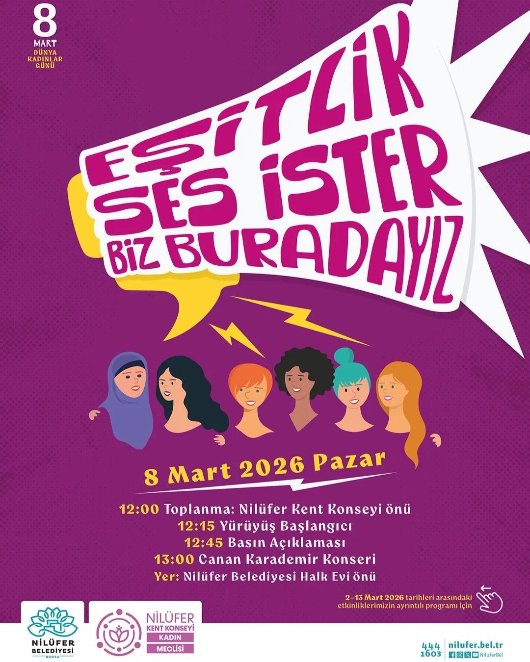 8 Mart Yürüyüşü ve Konser
