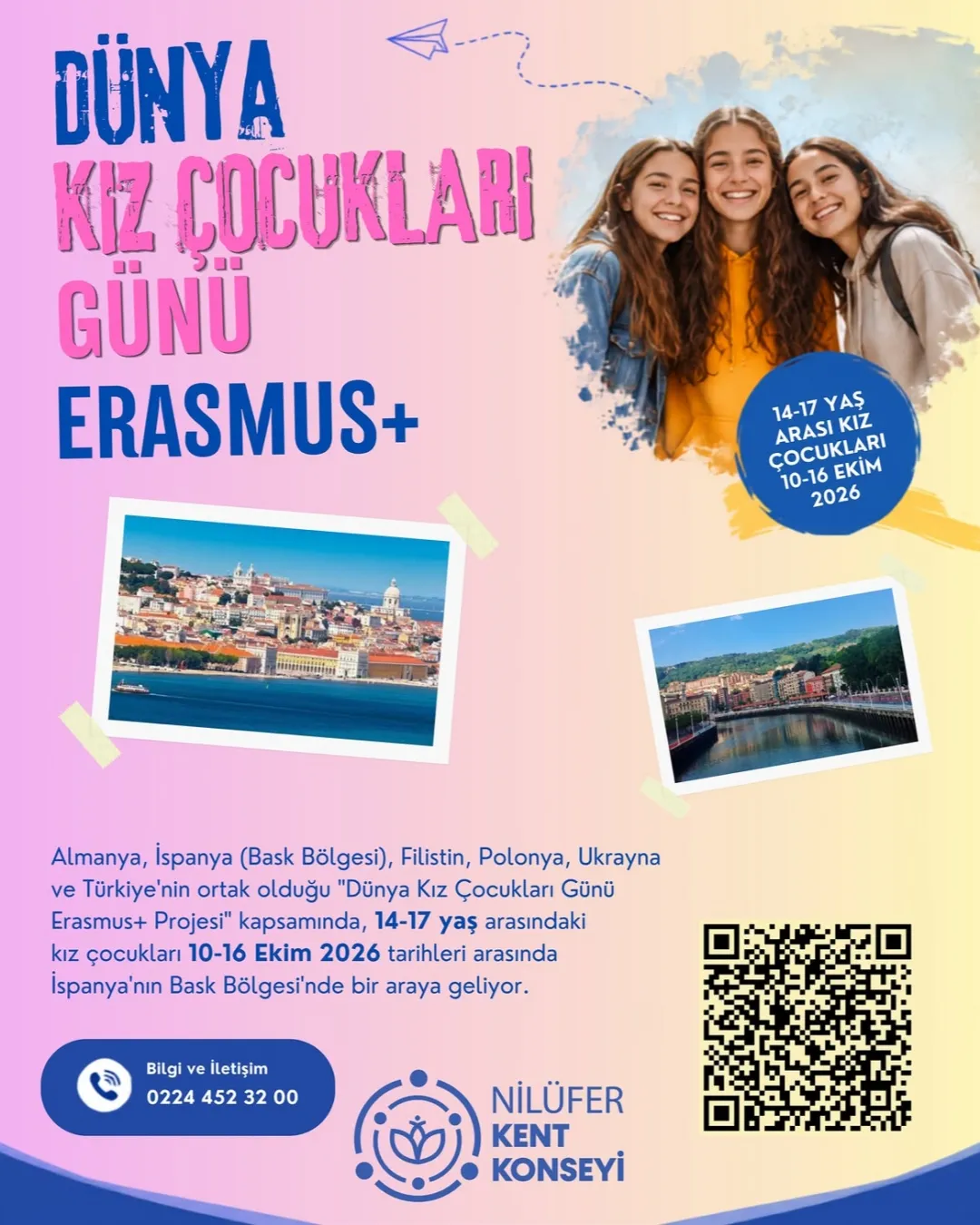 Dünya Kız Çocukları Günü Erasmus+ Projesi Başvuruları Başladı!
